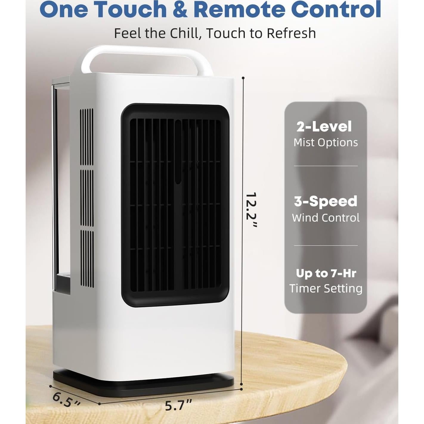 Acondicionador de Aire Portátil XAMATTS F01 1700ml Control Remoto