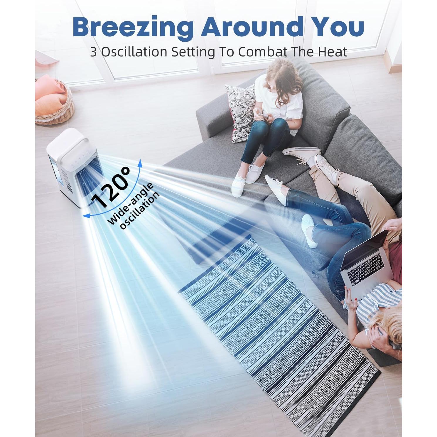 Acondicionador de Aire Portátil XAMATTS F01 1700ml Control Remoto