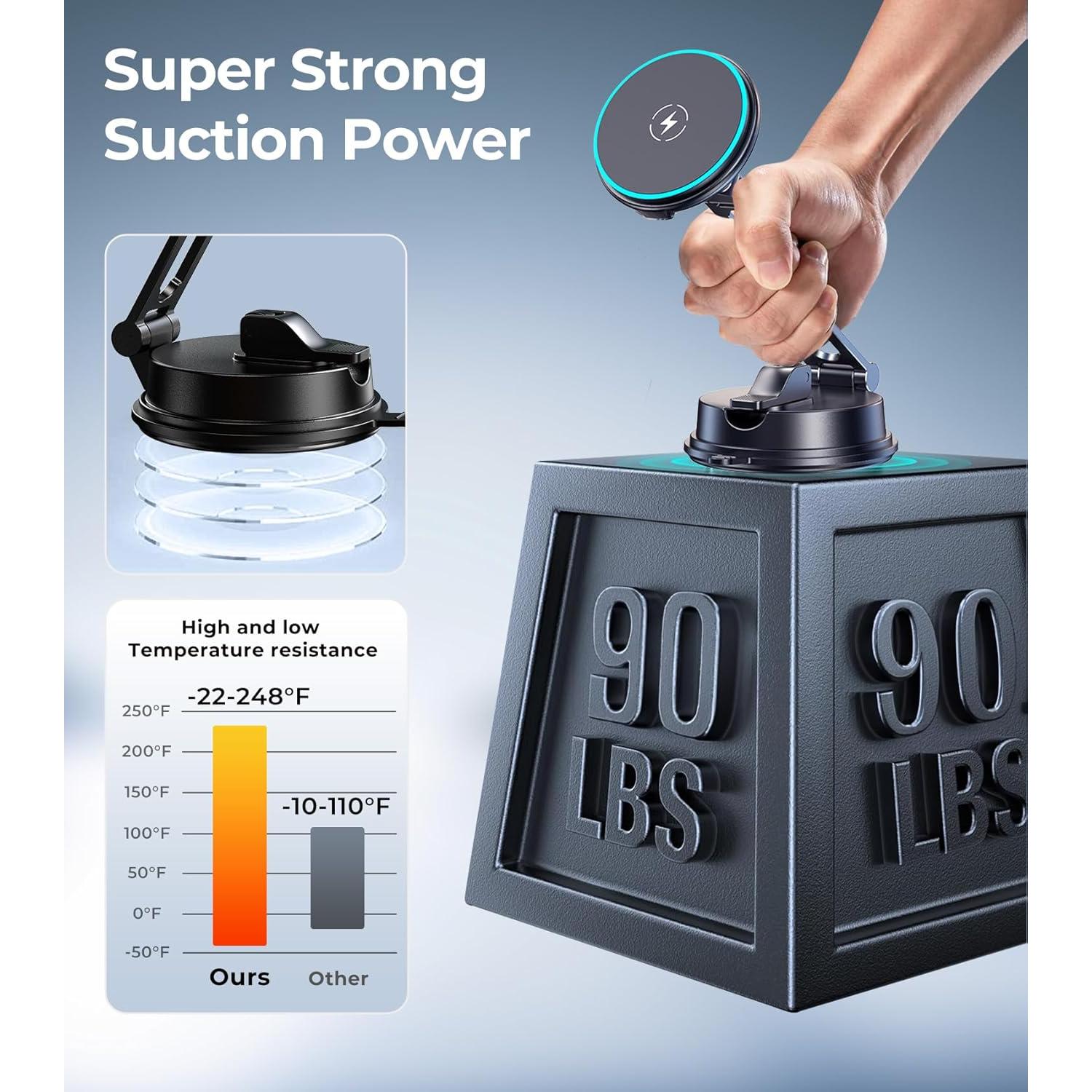 Soporte de Carga Inalámbrica AREDAN Qi2 para iPhone 15/16/17