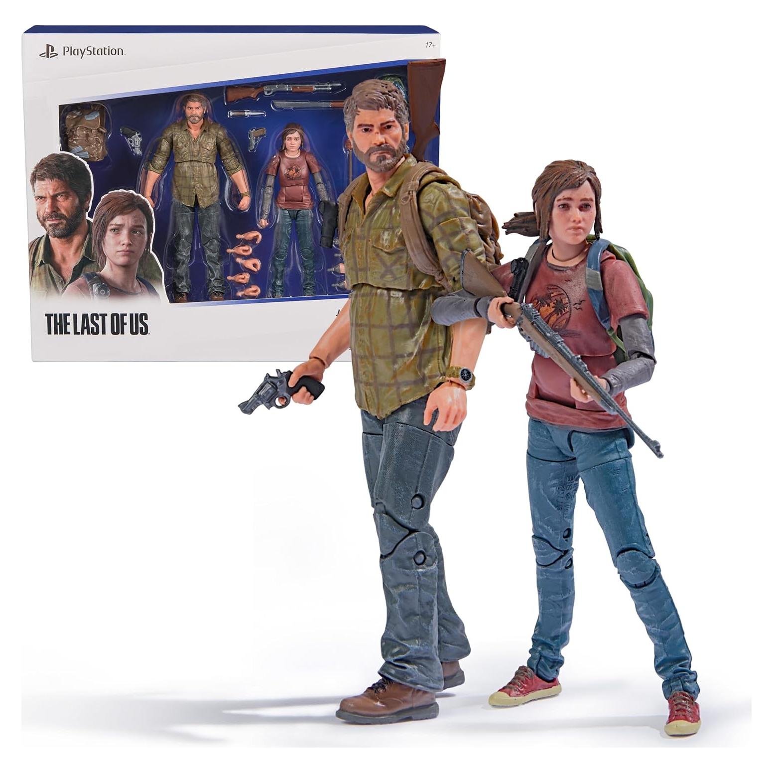 Figuras de Acción 2-Pack Joel y Ellie PS5 - 19 Accesorios