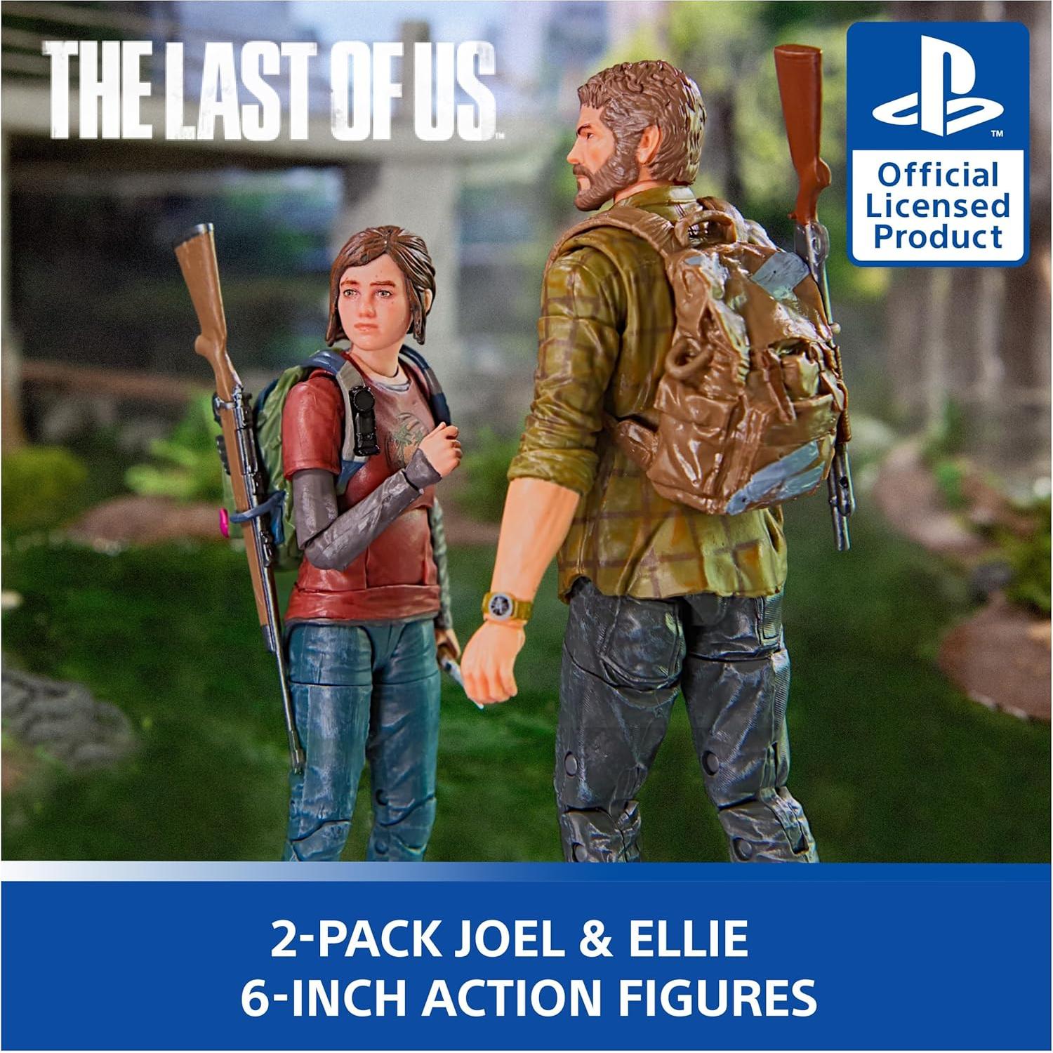 Figuras de Acción 2-Pack Joel y Ellie PS5 - 19 Accesorios