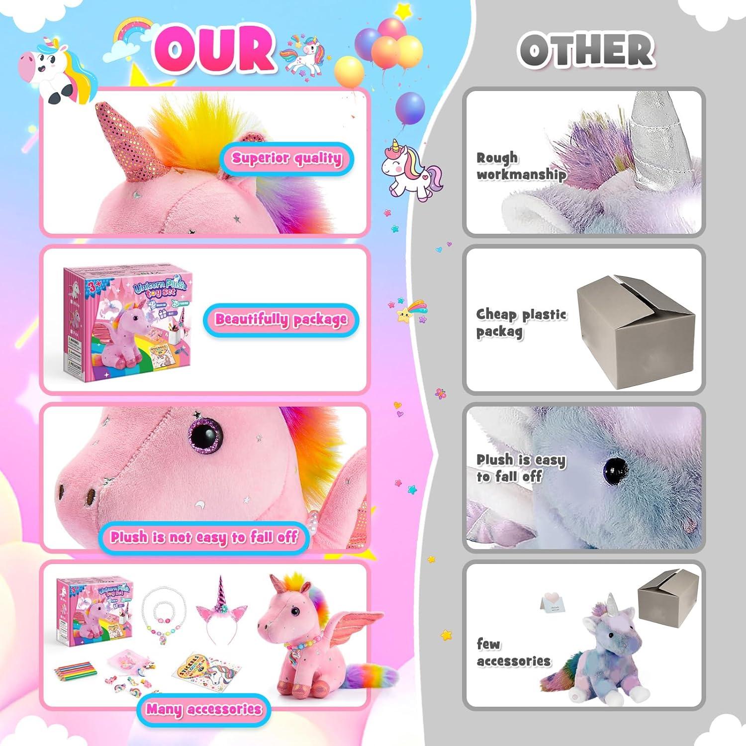 Juego de Regalo Unicornio 21 en 1 Toyze para Niñas 3-8 Años