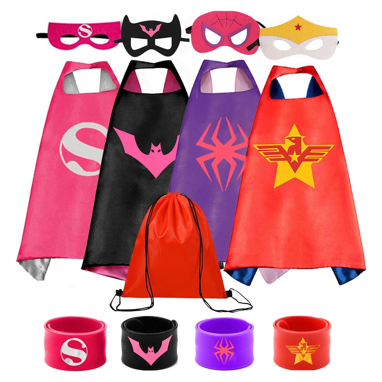 Conjunto de 4 capas de superhéroe para niños - Disfraces Halloween