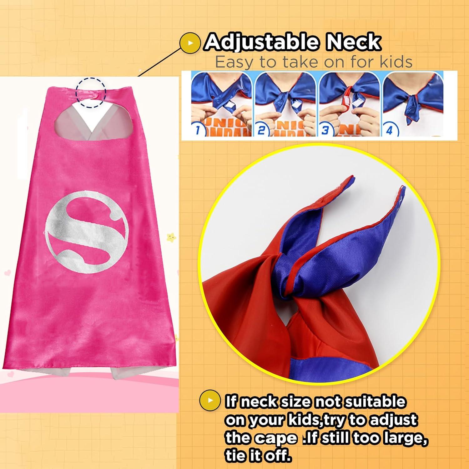 Conjunto de 4 capas de superhéroe para niños - Disfraces Halloween