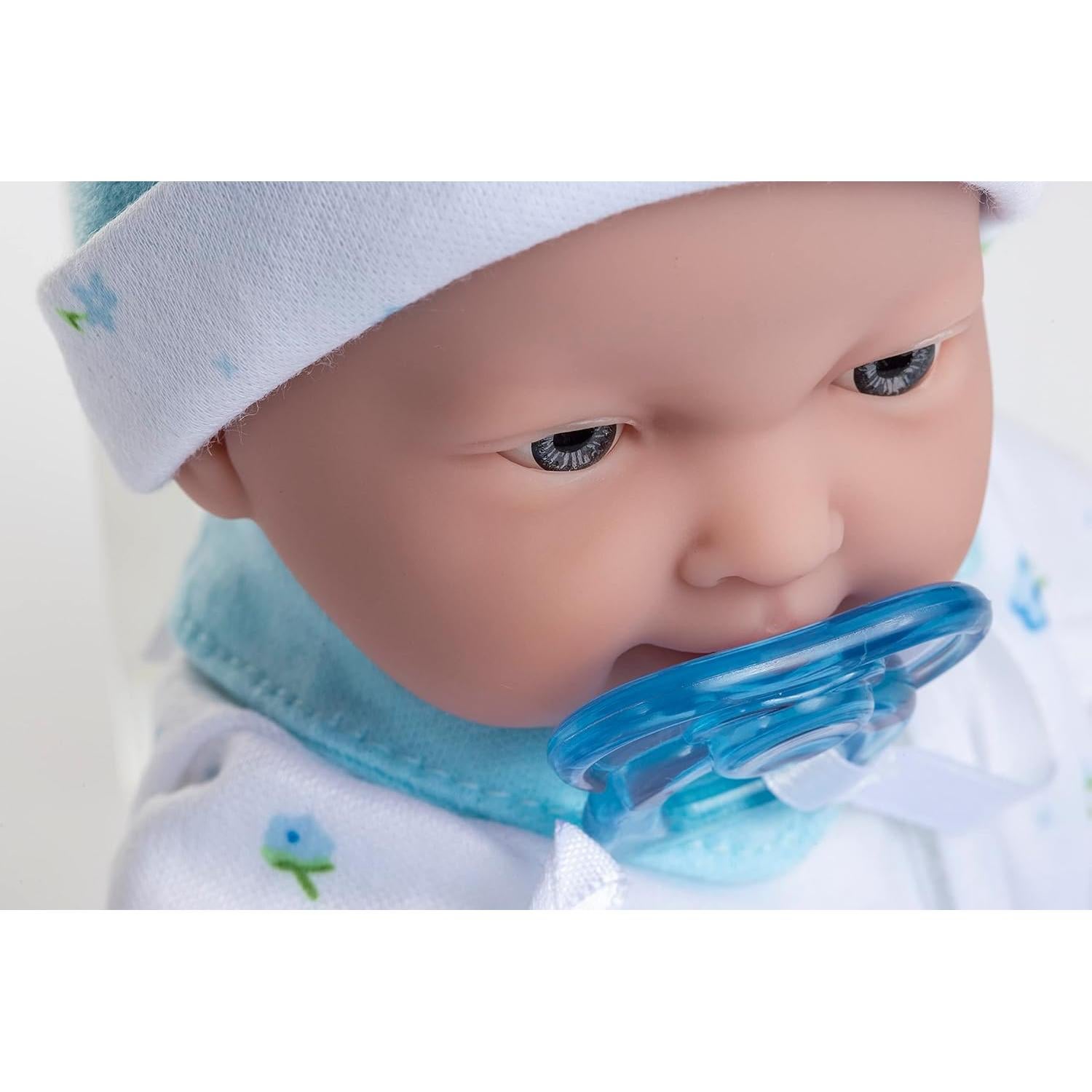 Muñeca Bebé Caucásica JC Toys 27.94 cm con Accesorios Azul