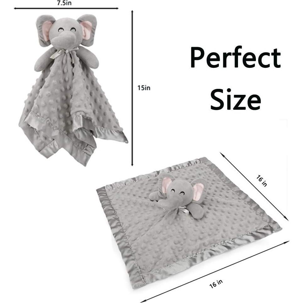 Manta de Seguridad Elefante Goleem Gris 40.64cm para Bebés