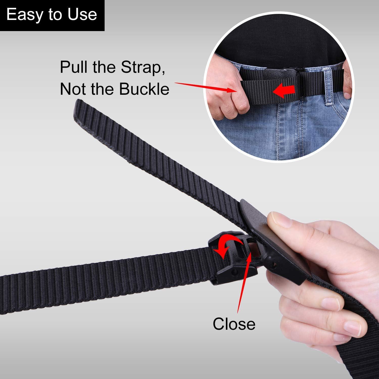 Cinturón Táctico Militar Nylon Ajustable para Hombres