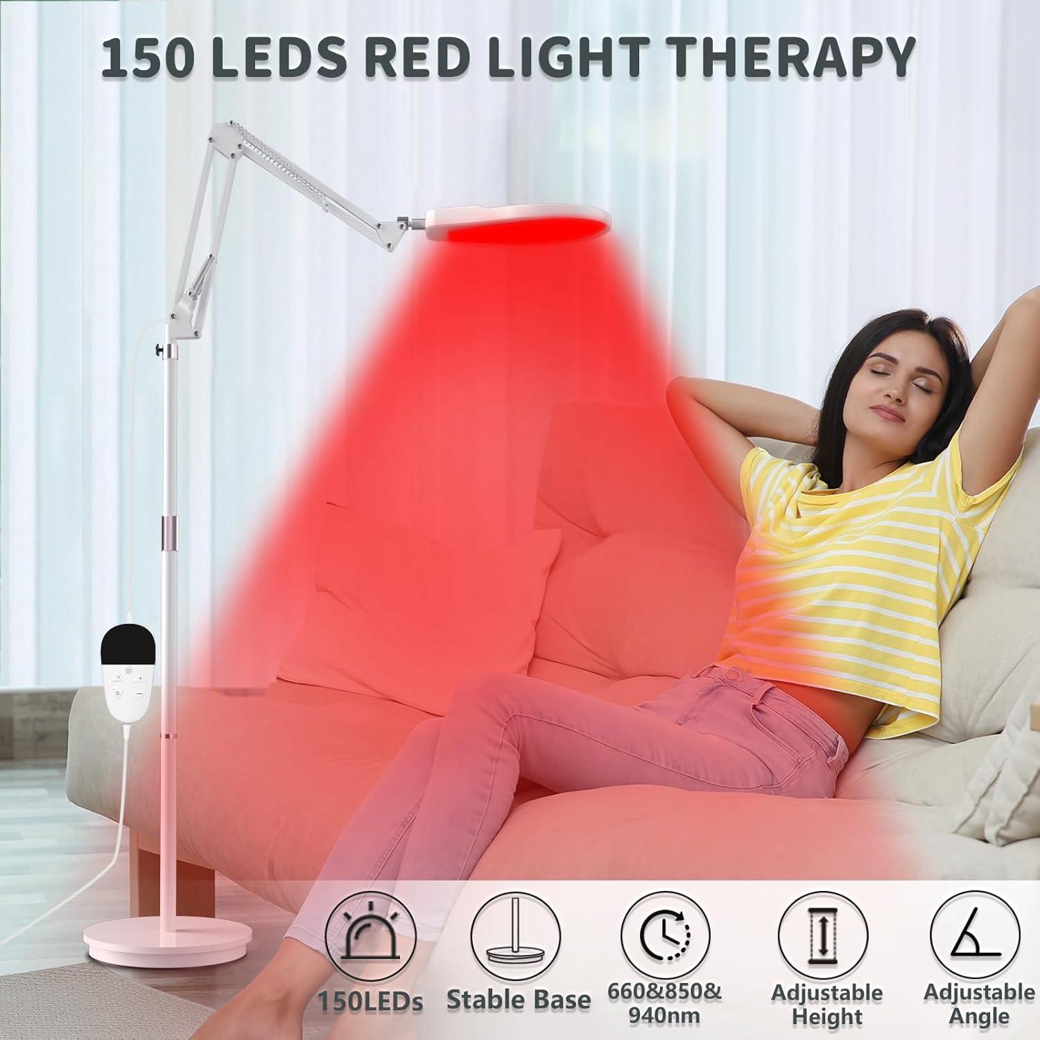 Lámpara Infrarroja Roja 150 LEDs con Temporizador Ajustable