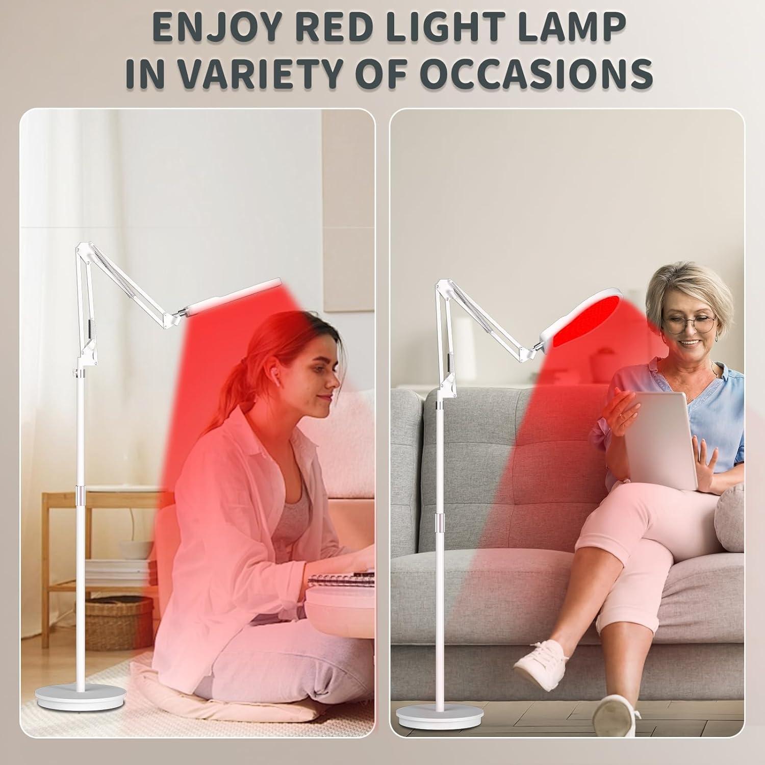 Lámpara Infrarroja Roja 150 LEDs con Temporizador Ajustable
