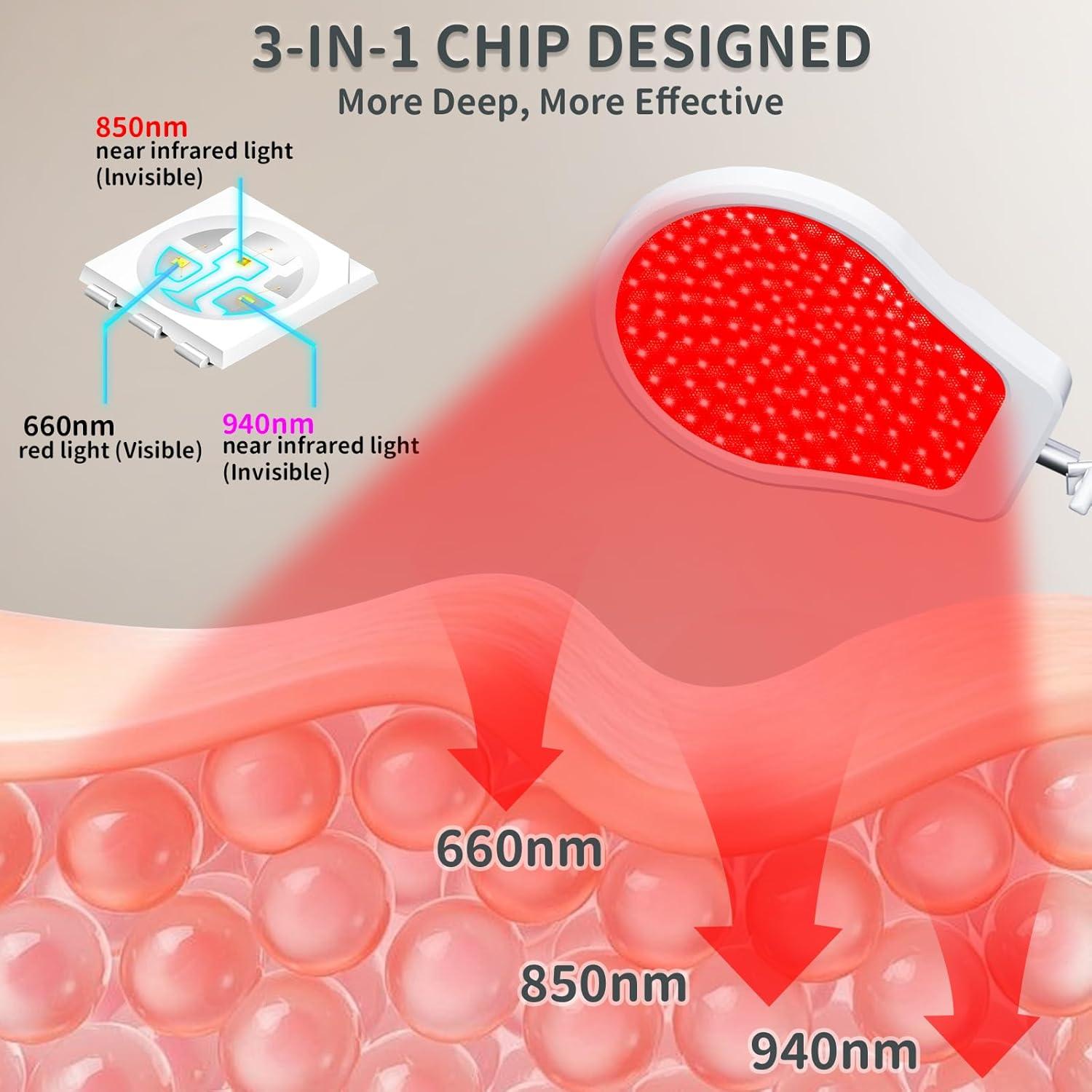 Lámpara Infrarroja Roja 150 LEDs con Temporizador Ajustable