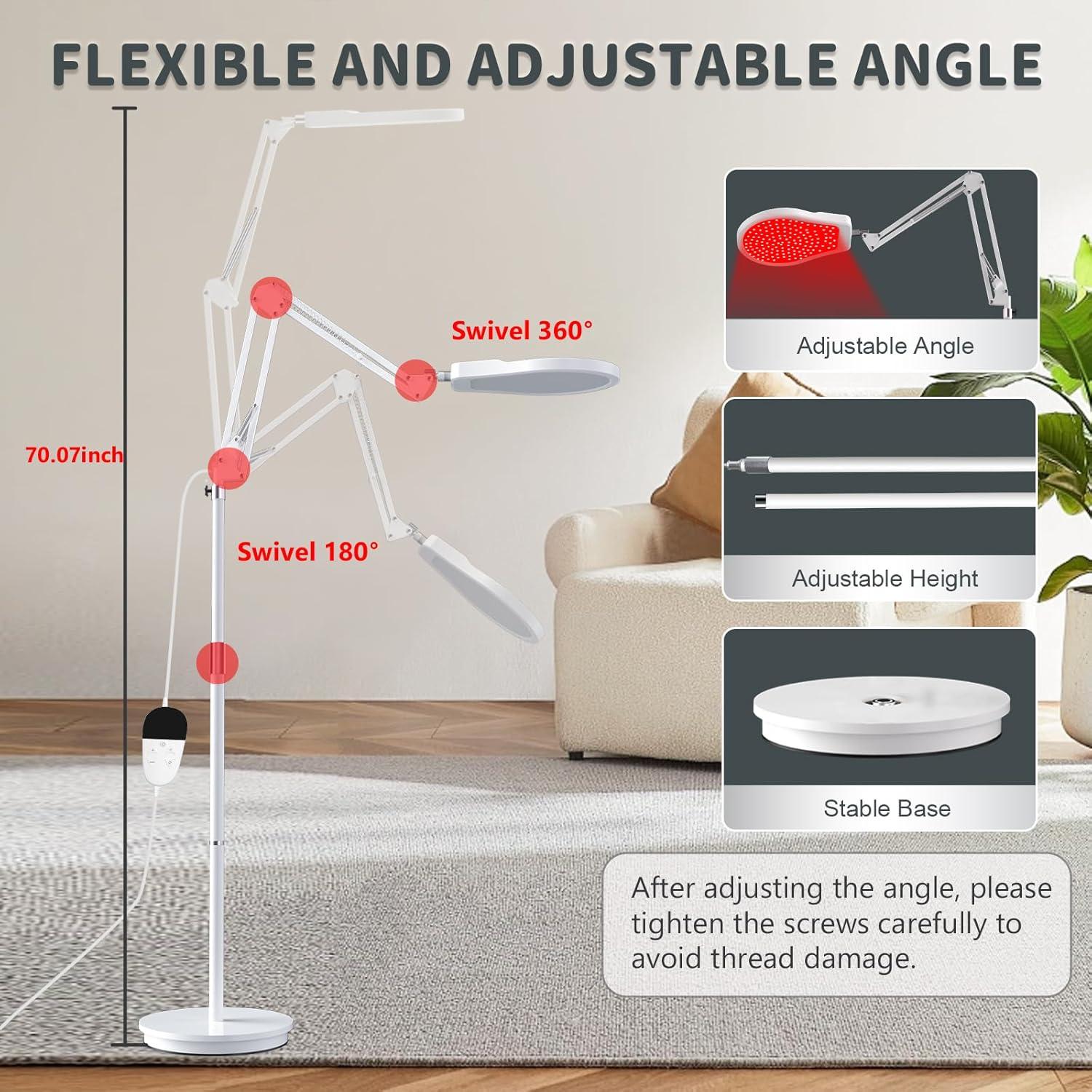 Lámpara Infrarroja Roja 150 LEDs con Temporizador Ajustable