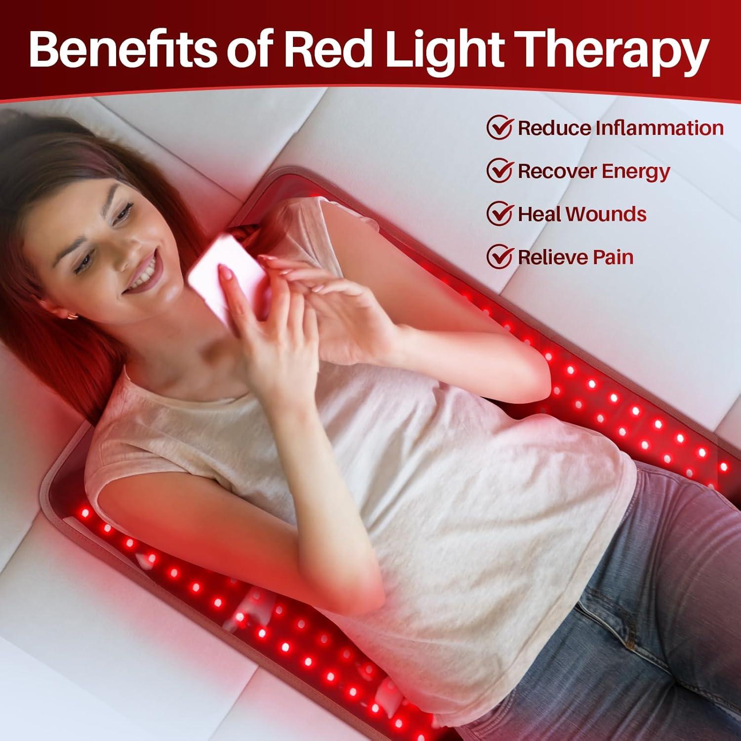 Almohadilla Terapia Luz Roja Comfytemp XL 60x43cm 320 LEDs