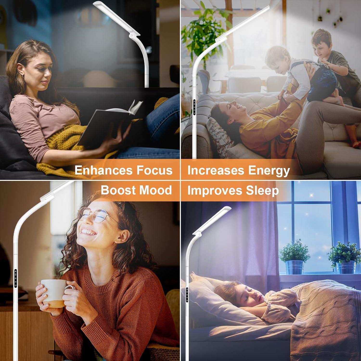 Lámpara de Terapia de Luz SIYUAN 10000 Lux con Control Remoto