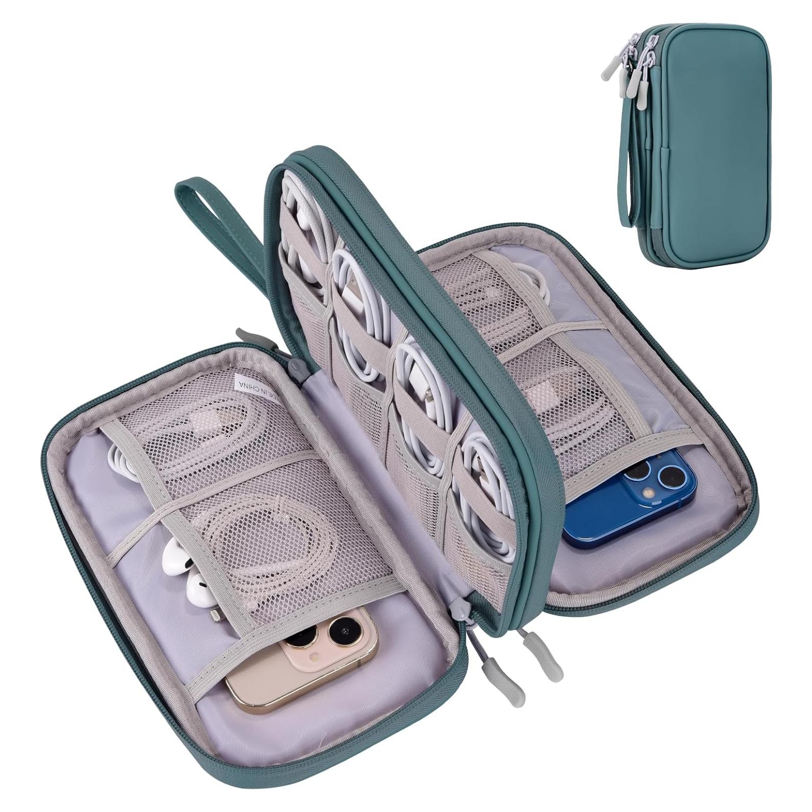 Organizador de Viaje Electrónico Bevegekos Mediano Azul Teal