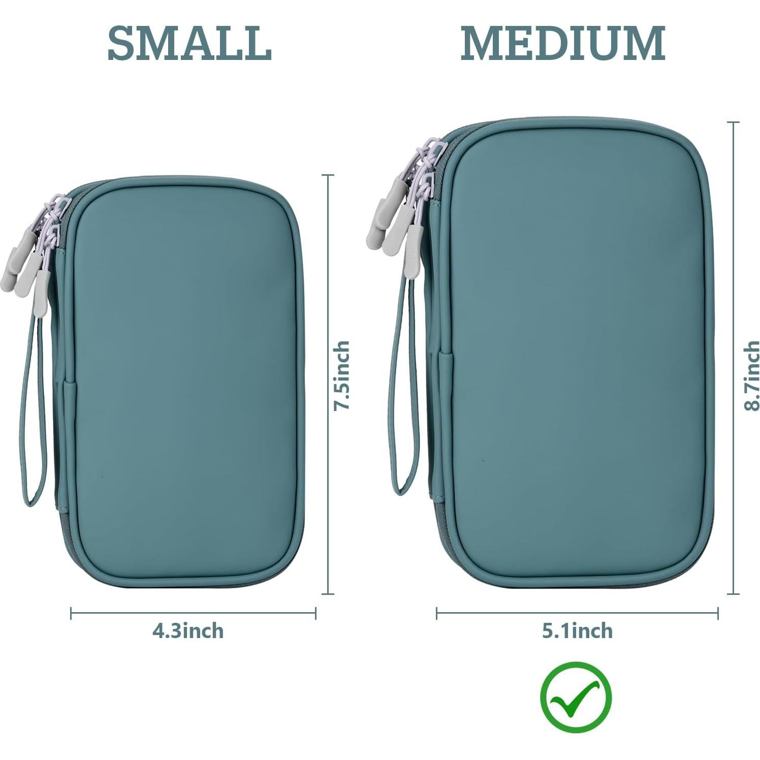 Organizador de Viaje Electrónico Bevegekos Mediano Azul Teal