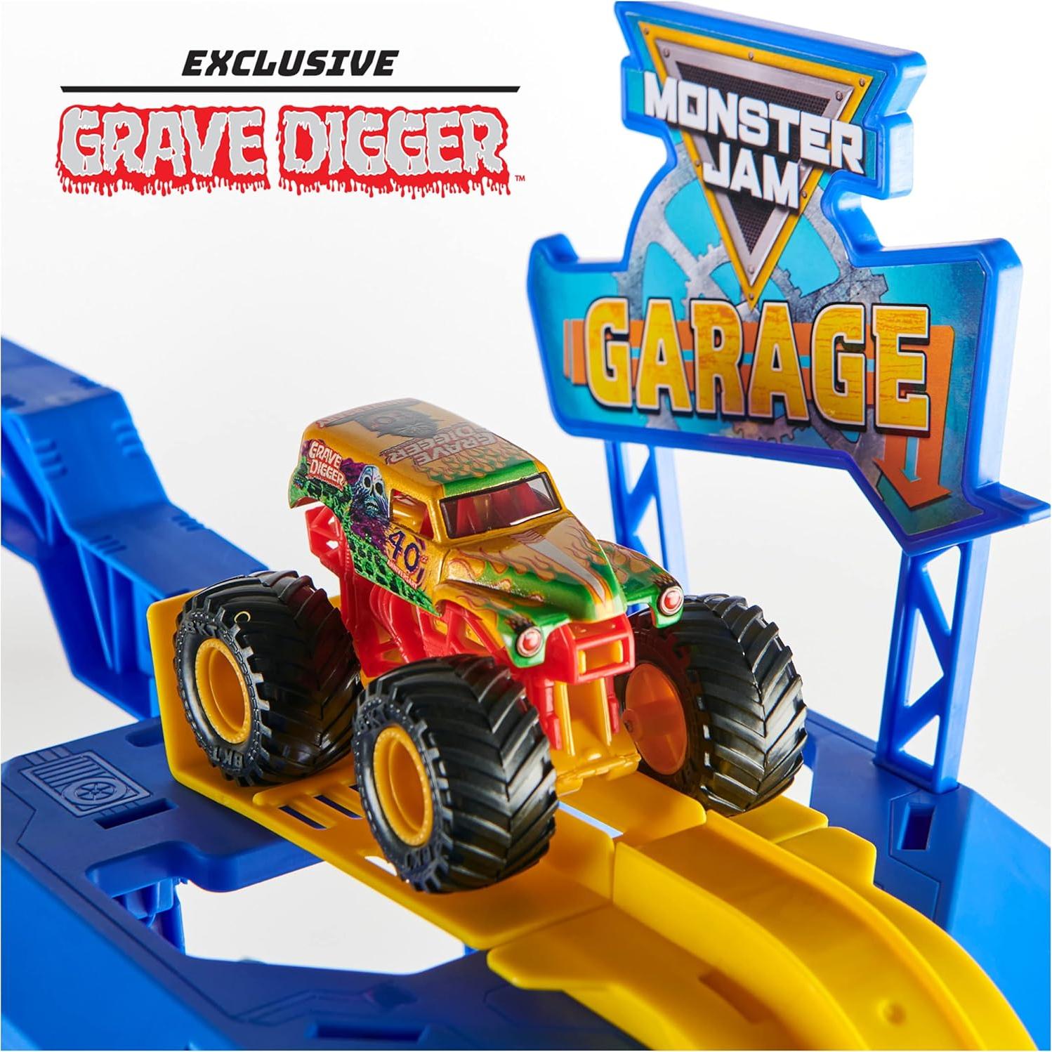 Conjunto de Juego y Almacenamiento Monster Jam Garage Spin Master