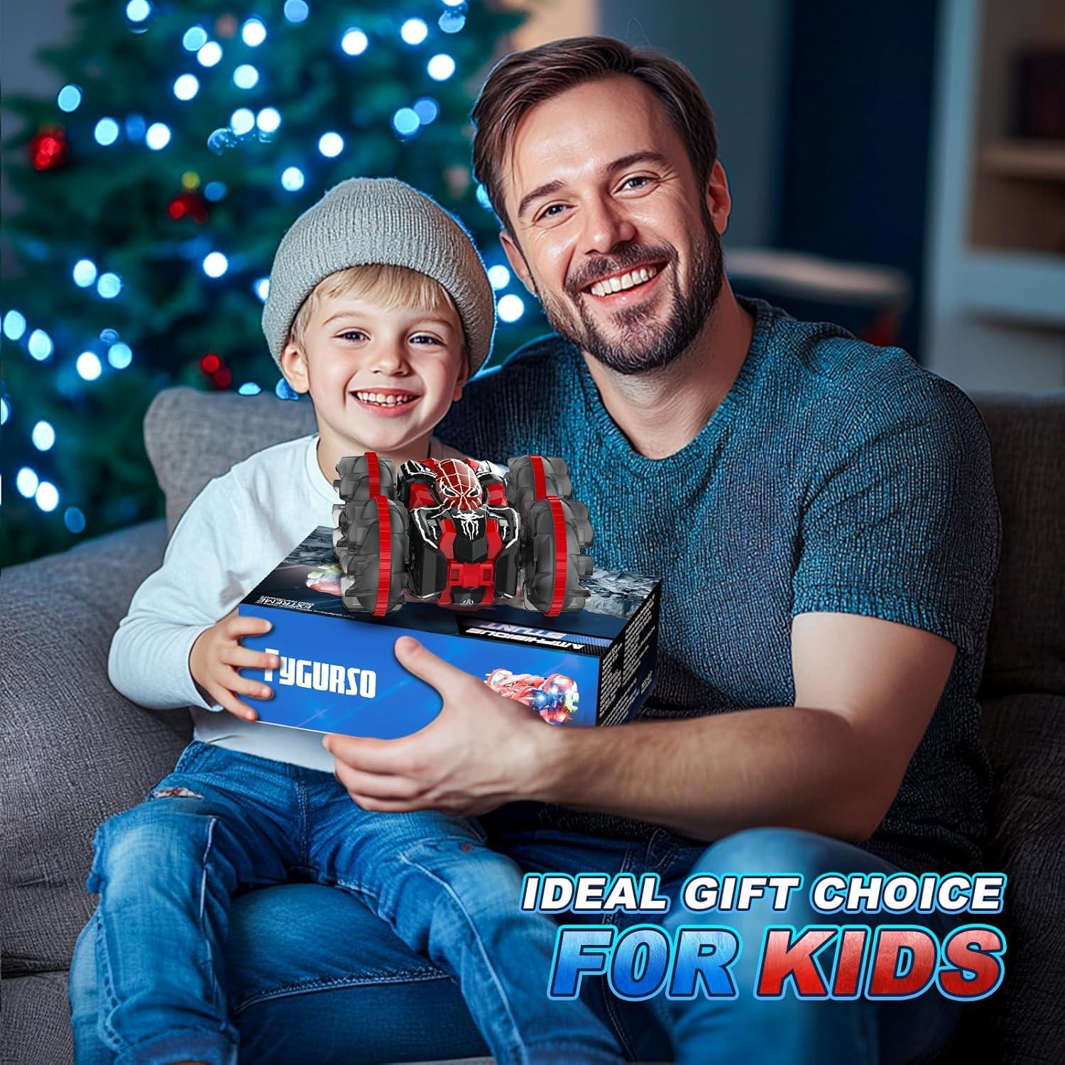 Coche RC Anfibio Impermeable 4WD Fygurso Negro 0.51 kg