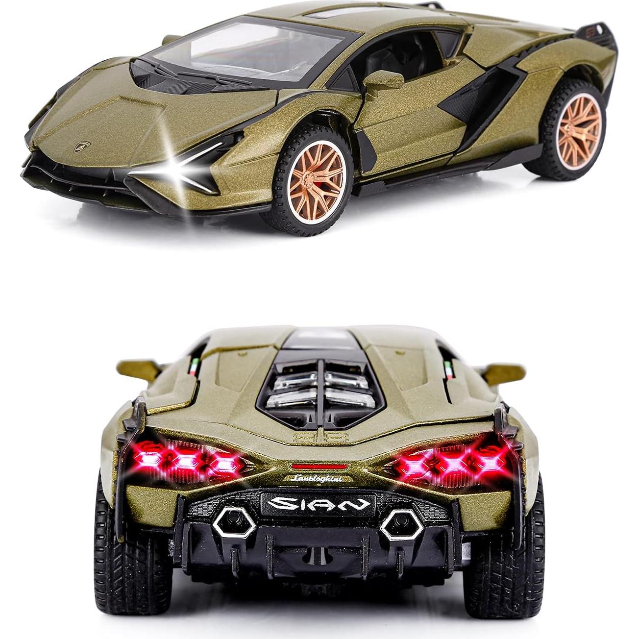 Coche de Juguete Metal Fundido Sasbsc Sian FKP37 Verde Militar