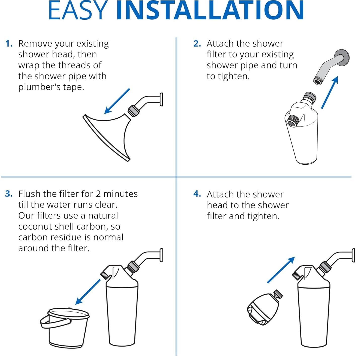 Cabezal de Ducha Filtrado Aquasana AQ-4100 - Flujo Máximo