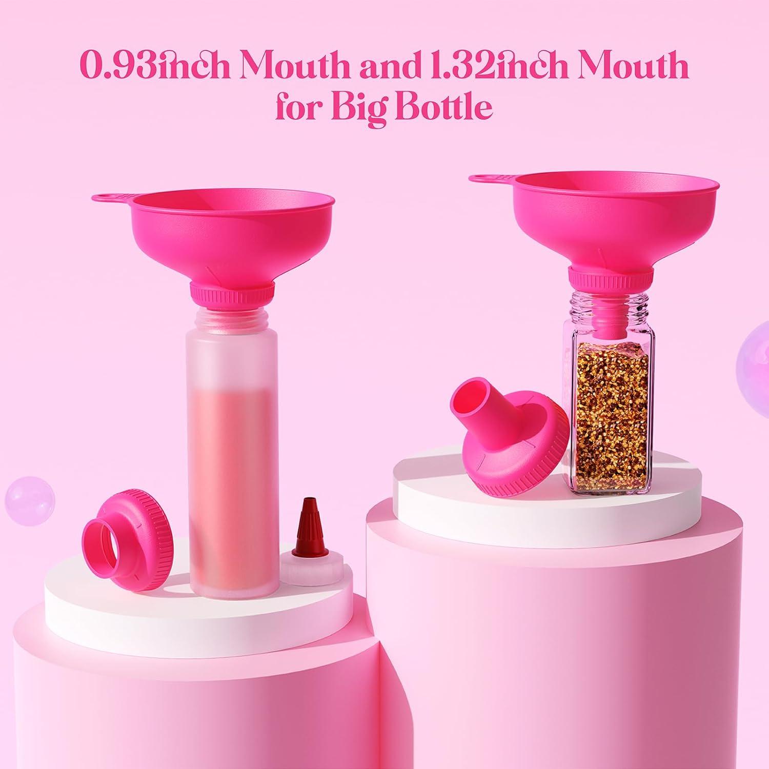 Juego de Embudos de Plástico Pisol con 5 Picos y 2 Coladores