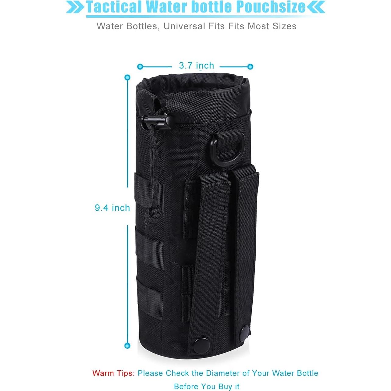 Soporte Táctico para Botella de Agua ANJINU Molle Negro