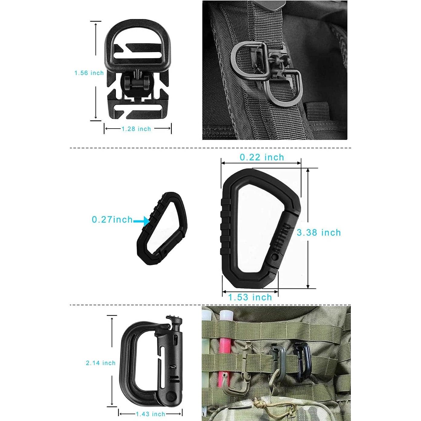Soporte Táctico para Botella de Agua ANJINU Molle Negro