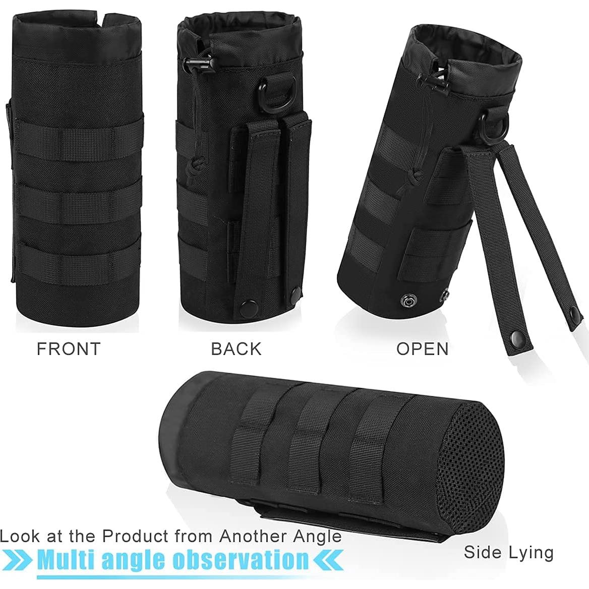 Soporte Táctico para Botella de Agua ANJINU Molle Negro