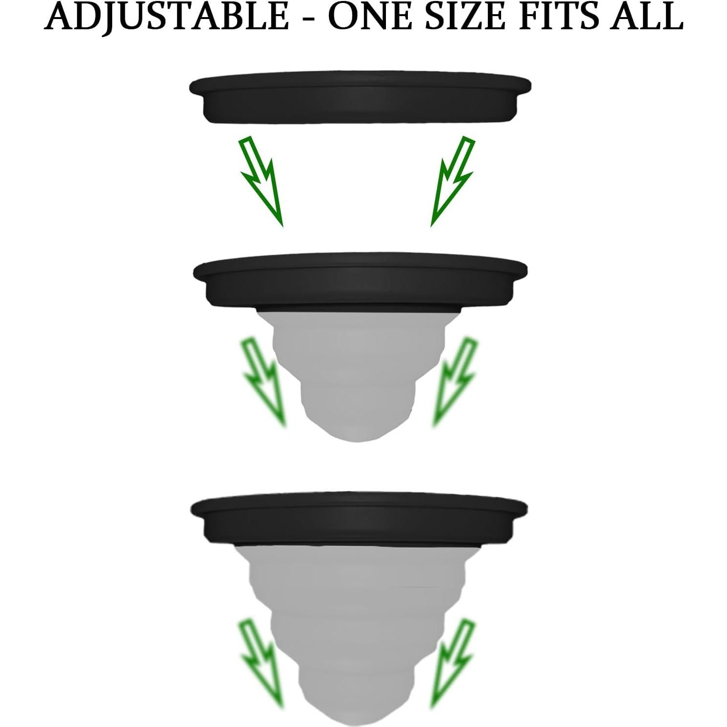 Organizador apilable de tazas YUHUANGS - 3 Pcs Negro