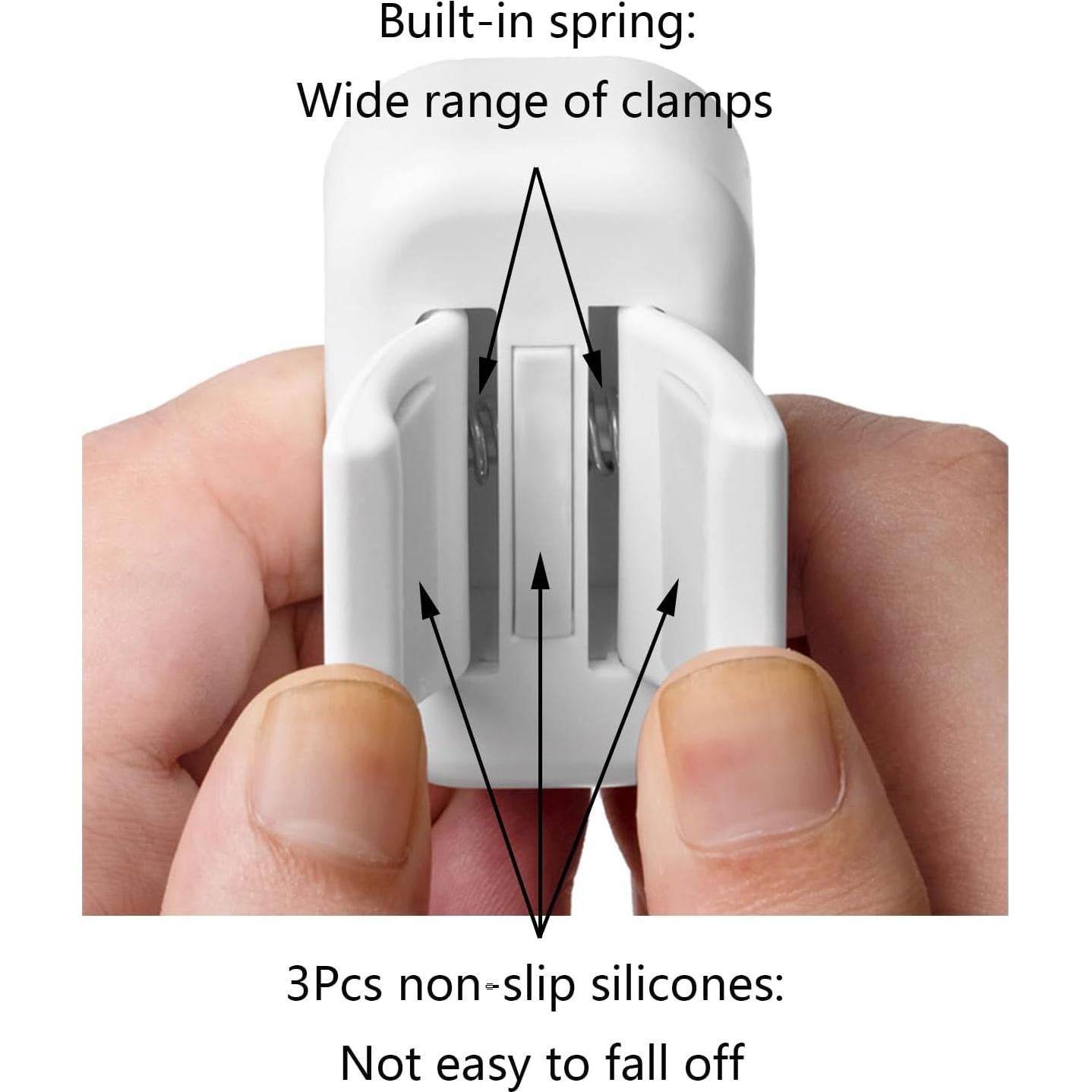 Soporte para Cepillos de Dientes Cadbibe 2PCS Blanco A Prueba de Agua