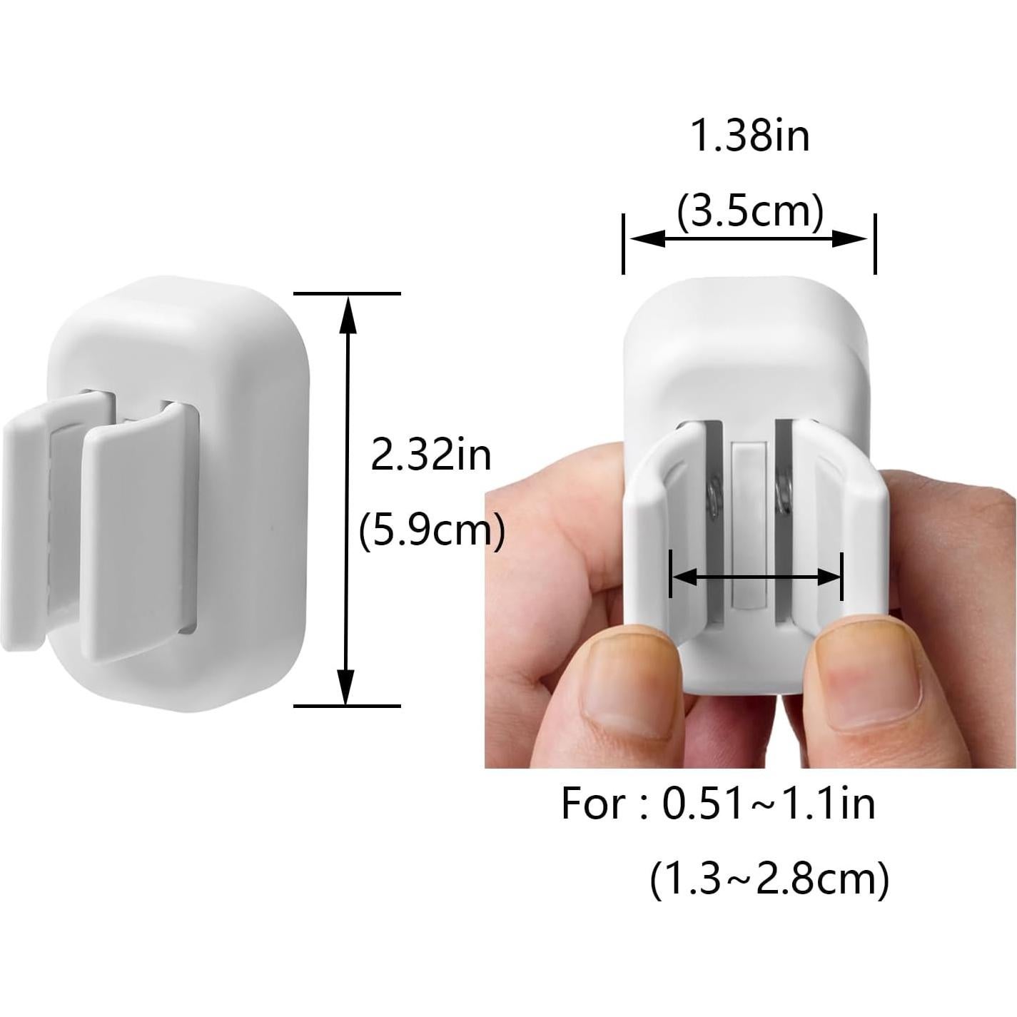 Soporte para Cepillos de Dientes Cadbibe 2PCS Blanco A Prueba de Agua