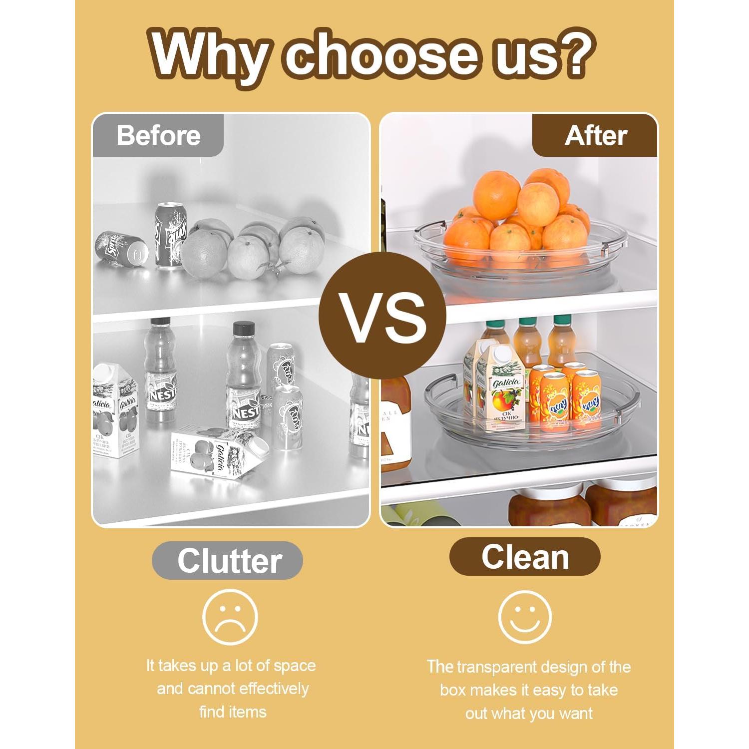 Organizador Lazy Susan 2 Niveles 23.5 cm y 30 cm Incostar