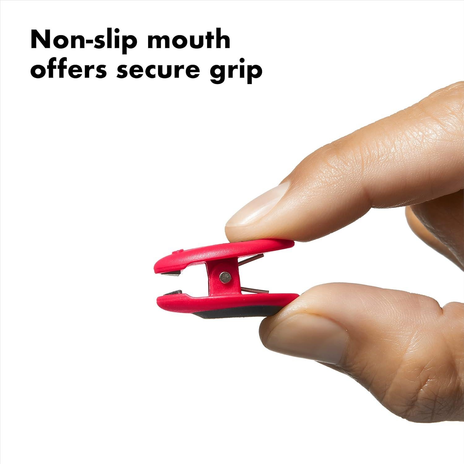 OXO Good Grips Collection Bag Clip, 8 Piece Mini Set, Red/Orange/Green/Blue