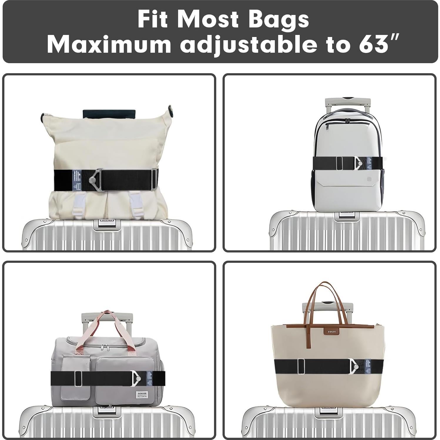 Cinturón de viaje 2 en 1 LvliLighting negro ajustable