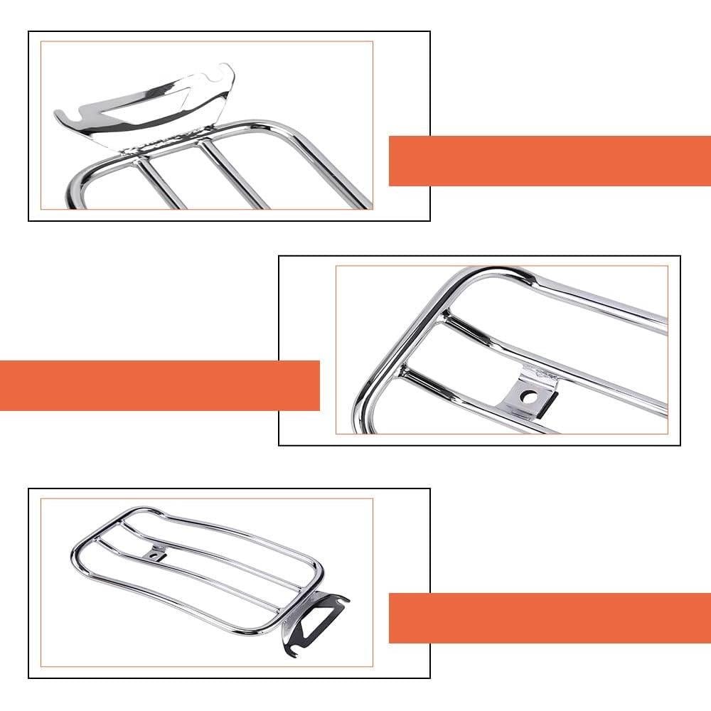 Solo Seat Luggage Rack for Harley - Compatible with 1997-2015 Touring FLH/T FLHT Electra Glide, FLTR Road Glide