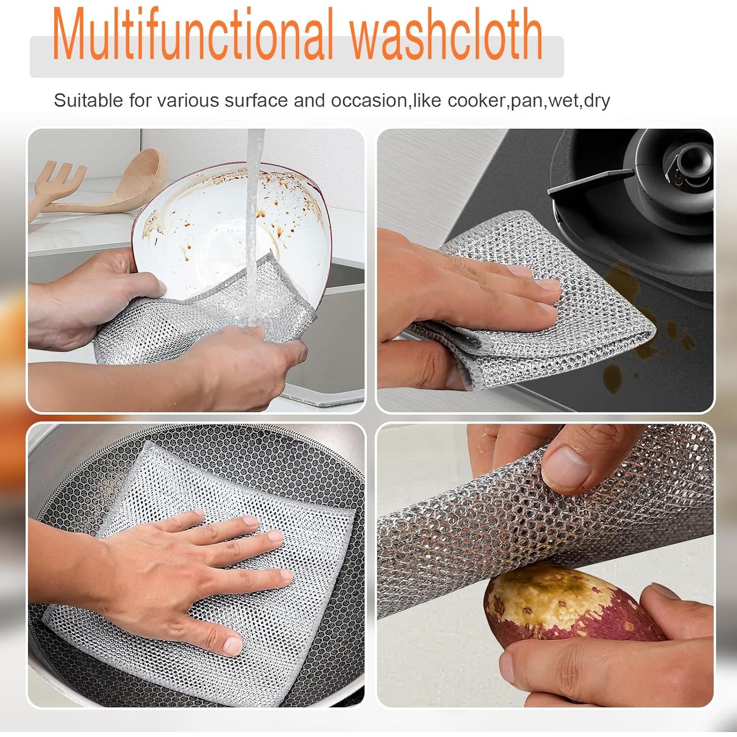 6 Paños de Cocina Dazhuocs de Alambre Multifuncionales 19.81cm