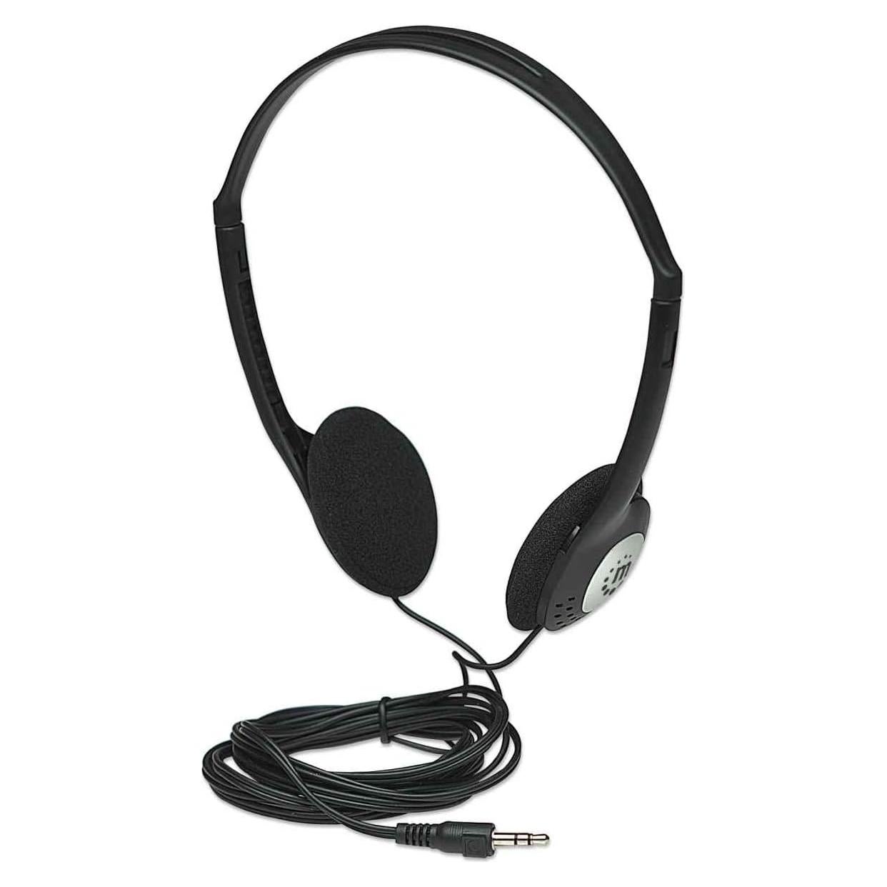 Auriculares Estéreo Manhattan On-Ear - Cable 182 cm, Ligero