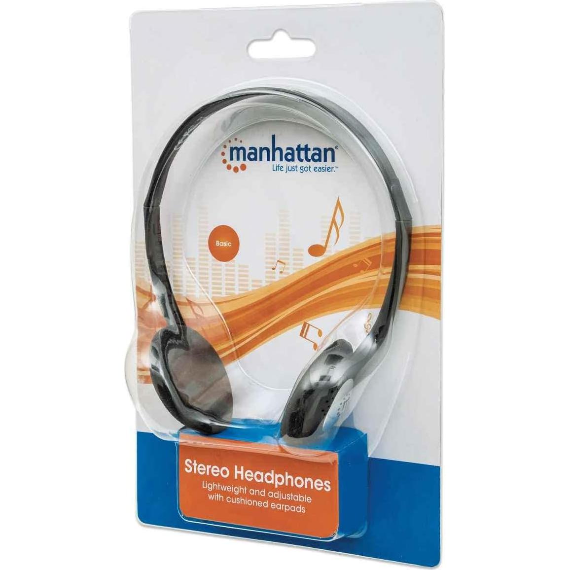 Auriculares Estéreo Manhattan On-Ear - Cable 182 cm, Ligero