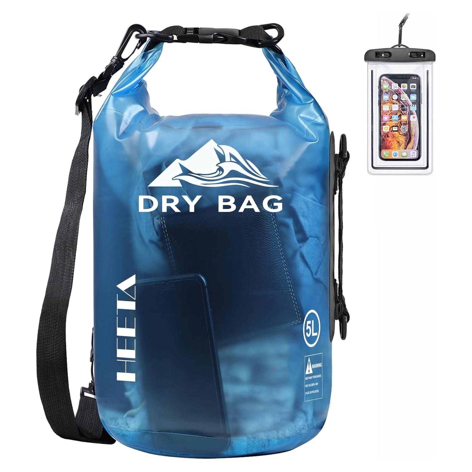 Bolsa Seca Impermeable HEETA 5L/10L/20L/30L/40L para Viajes