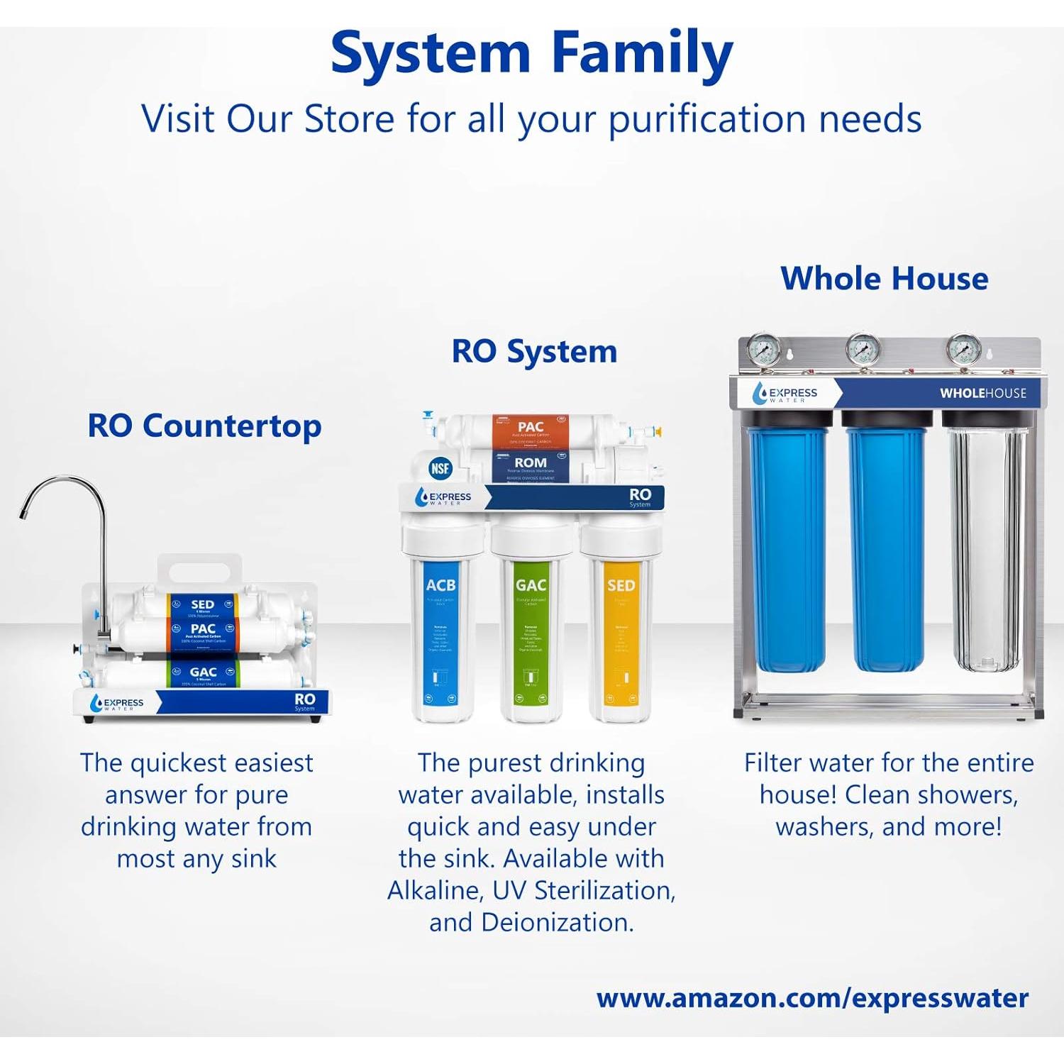 Sistema de Filtración de Agua Express Water EZRO5 4 Etapas