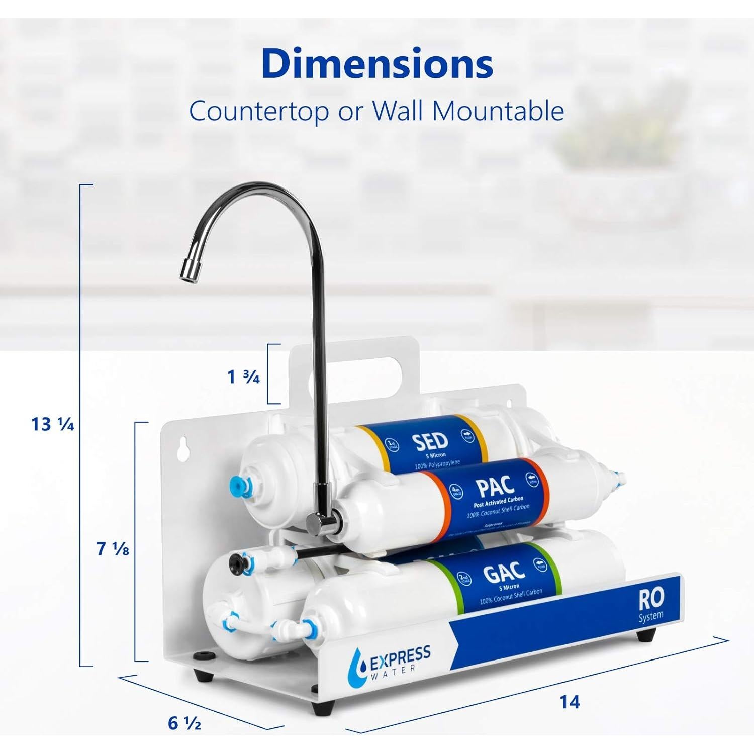 Sistema de Filtración de Agua Express Water EZRO5 4 Etapas