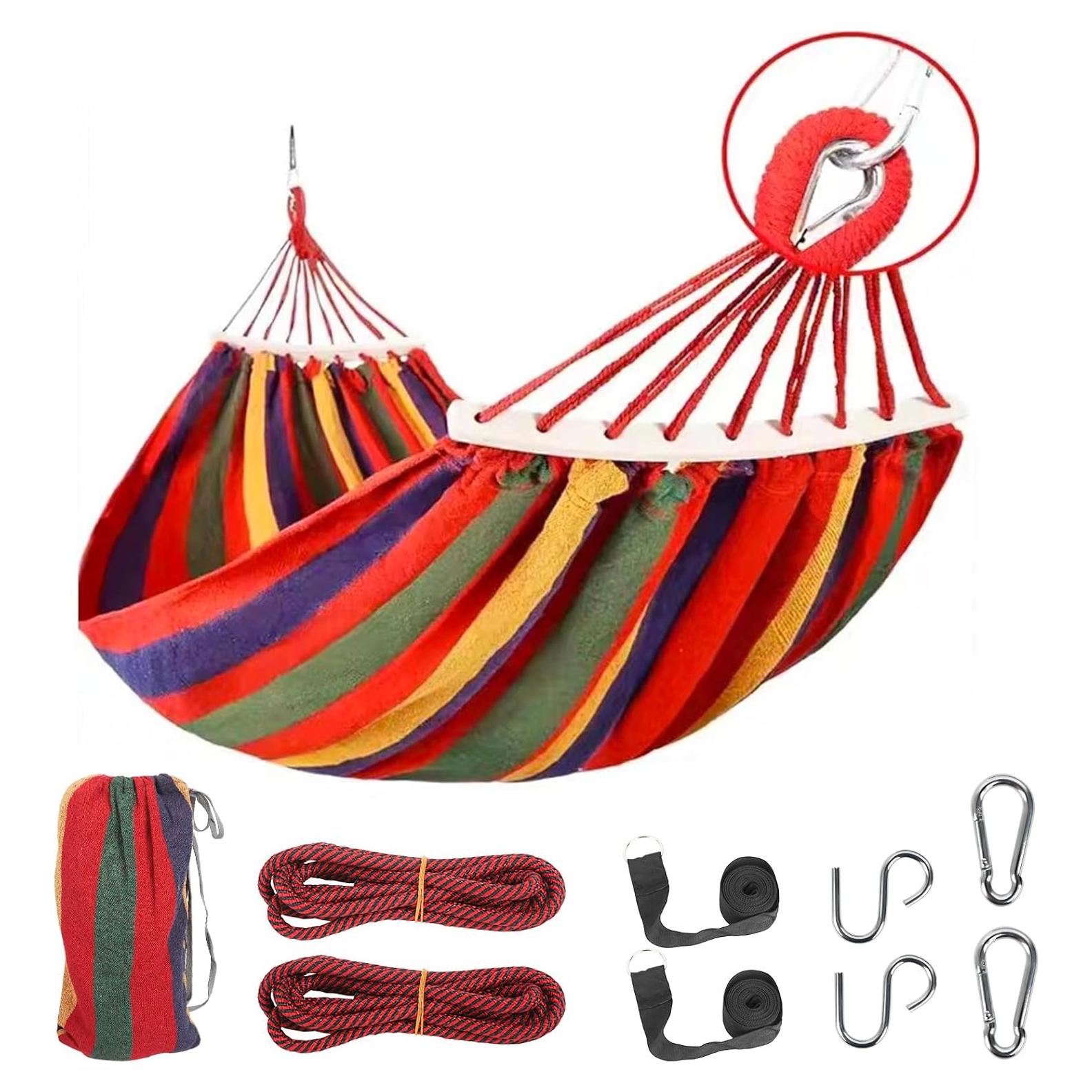 Hamaca BieAziton 2 Personas 299 kg Rojo con Accesorios