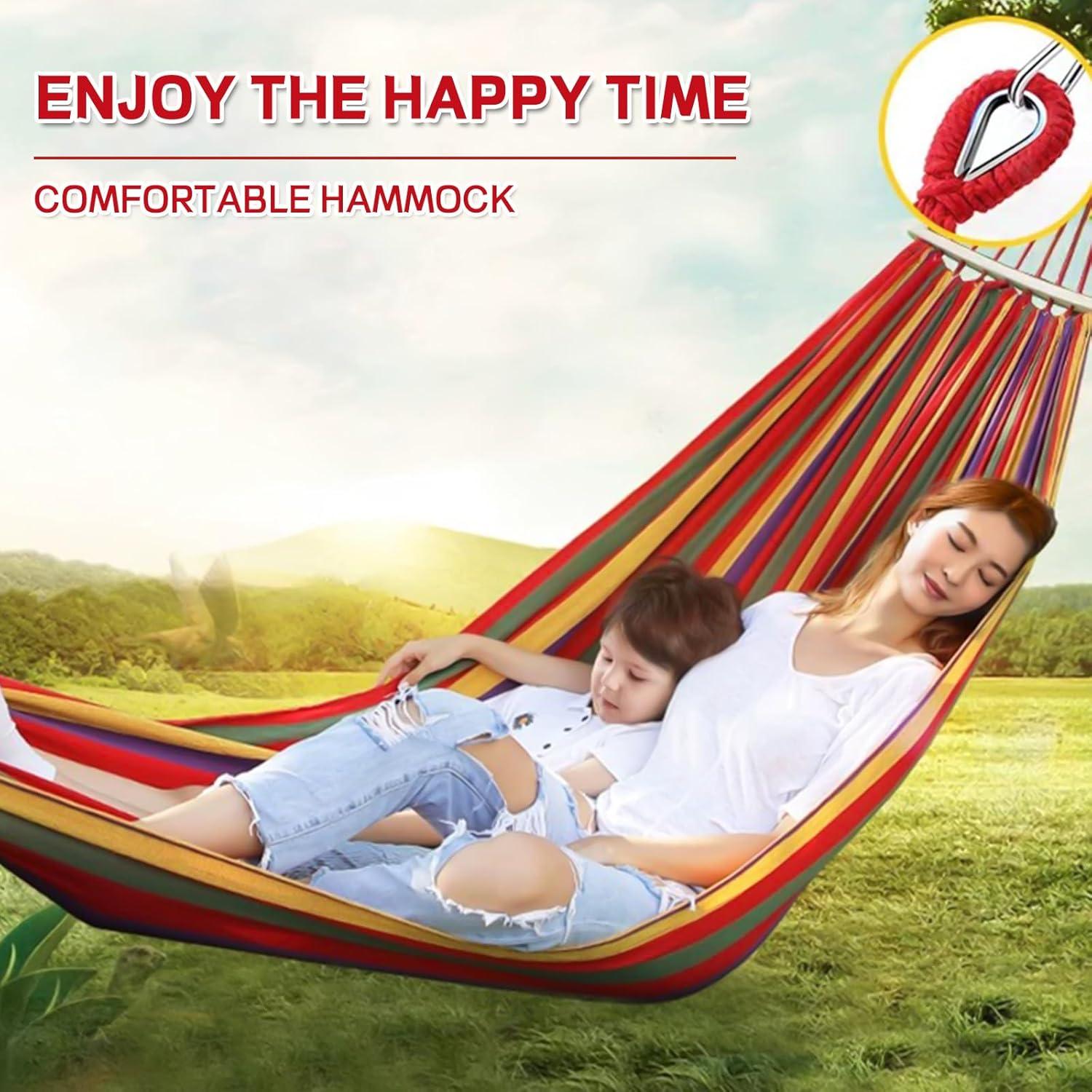 Hamaca BieAziton 2 Personas 299 kg Rojo con Accesorios