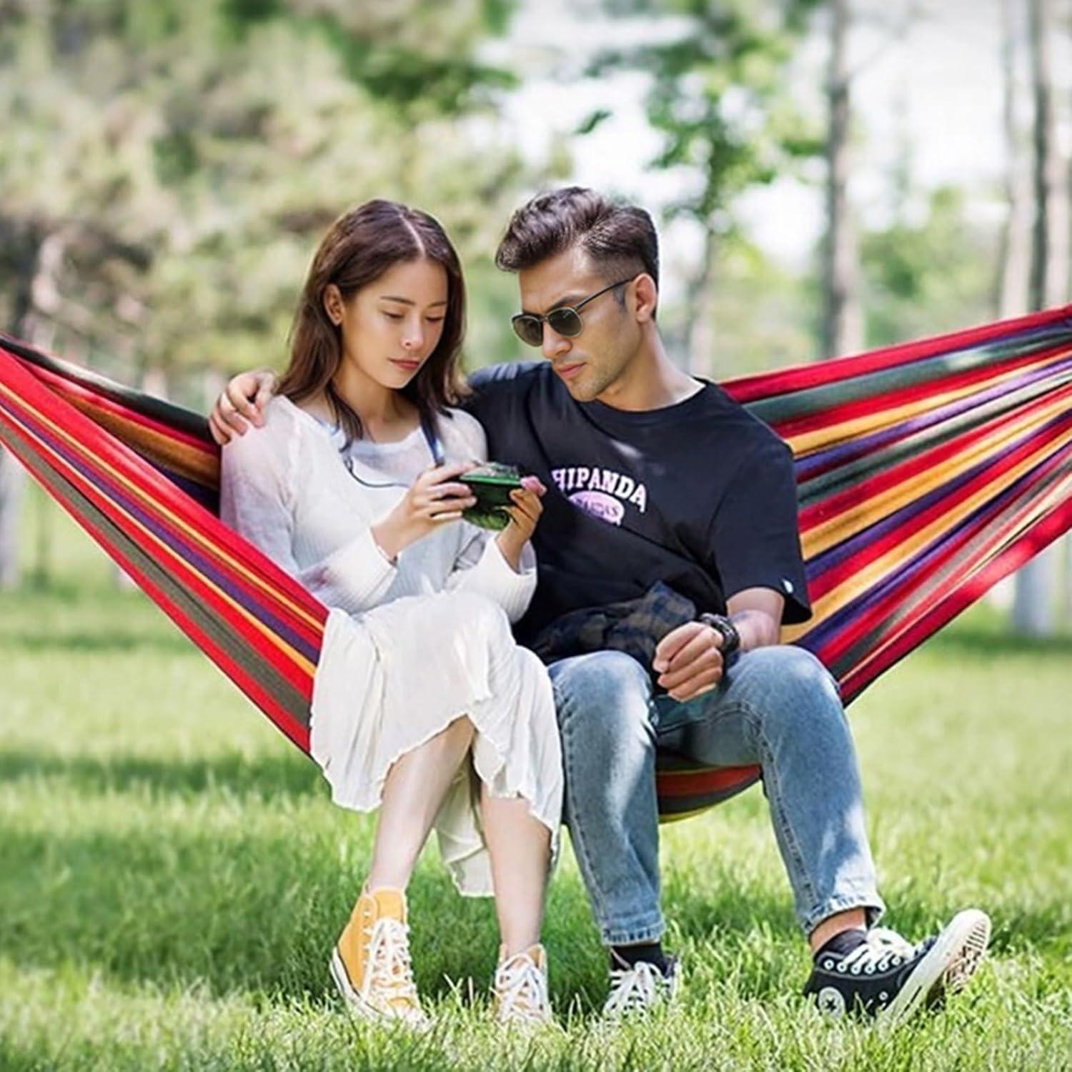 Hamaca BieAziton 2 Personas 299 kg Rojo con Accesorios