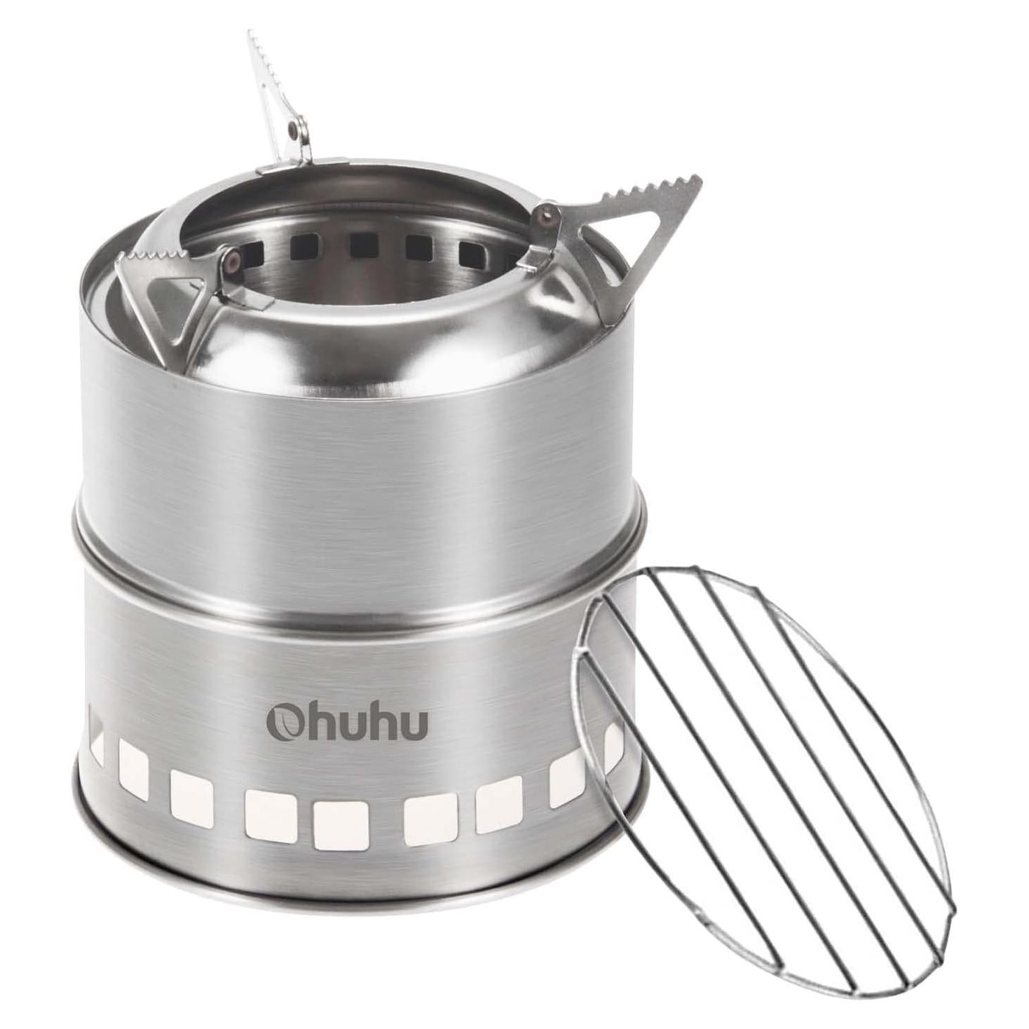 Estufa de Camping Ohuhu Acero Inoxidable Portátil 0.36 kg