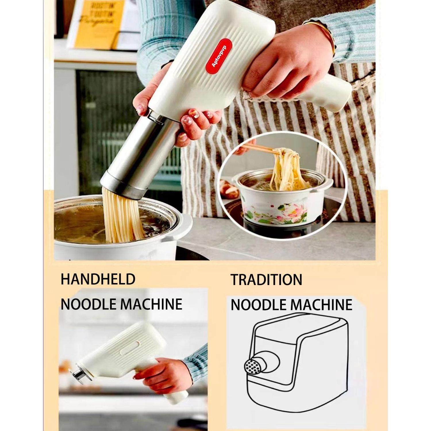 Máquina de Fideos Eléctrica Inalámbrica Aptovpvp 5 en 1