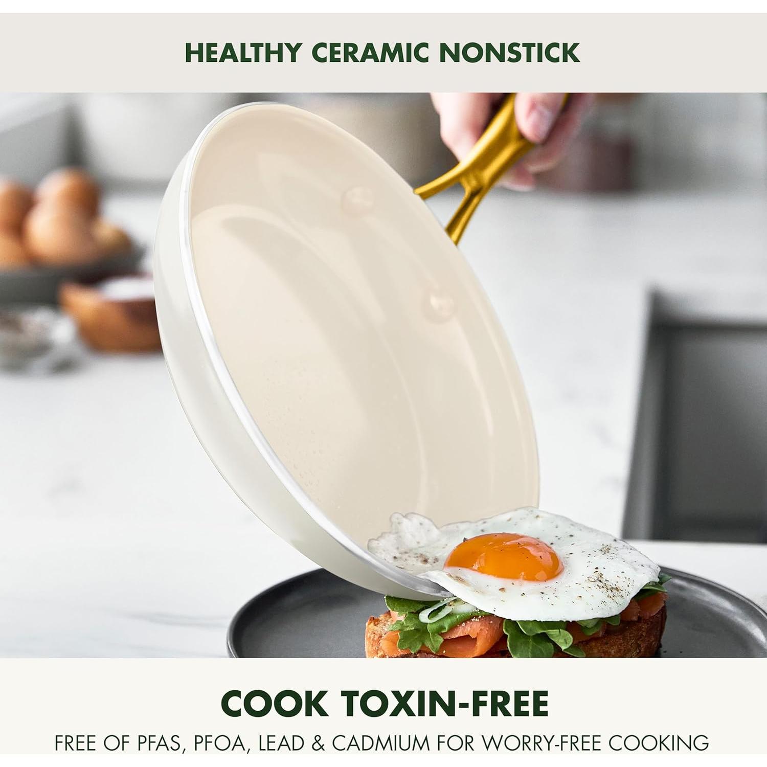 Juego de Utensilios de Cocina GreenPan Swift 12 Piezas Crema