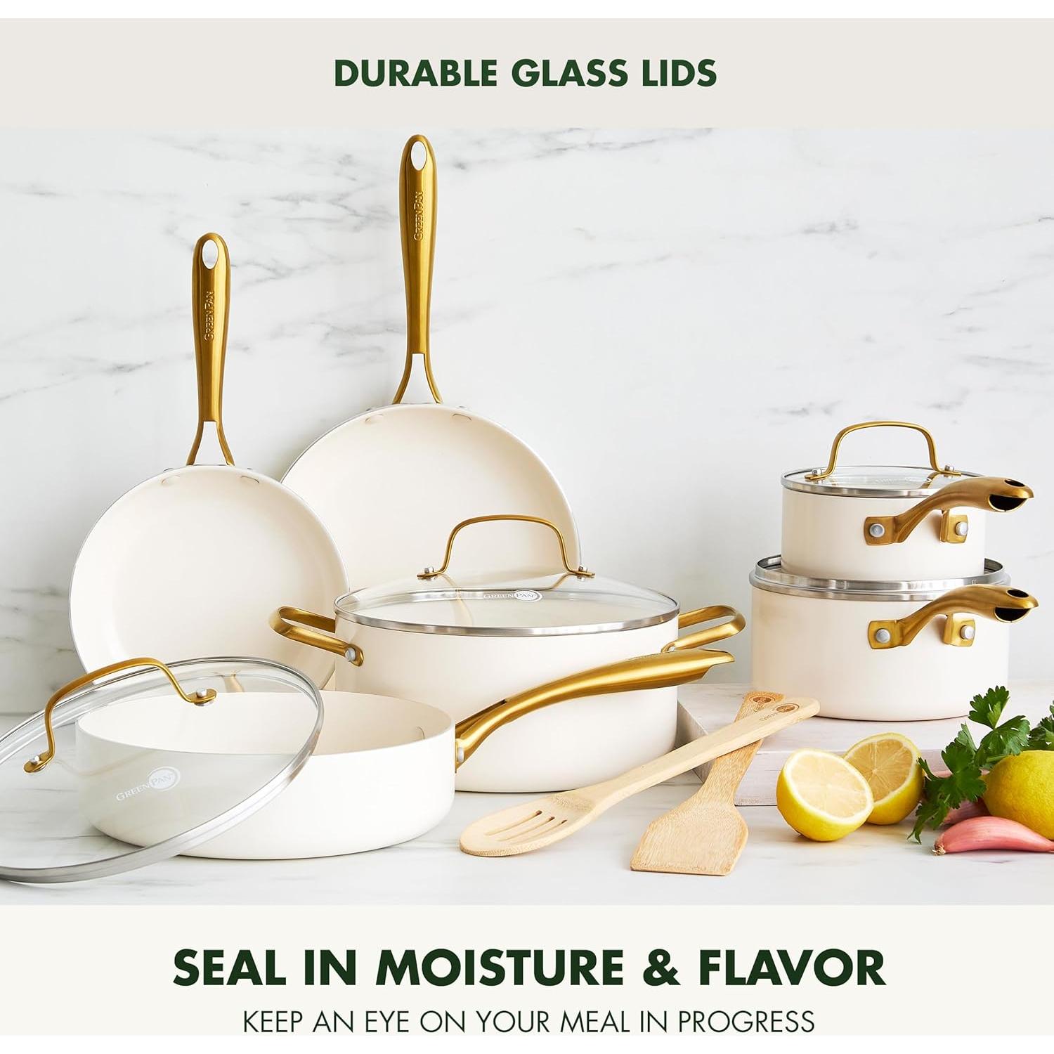 Juego de Utensilios de Cocina GreenPan Swift 12 Piezas Crema