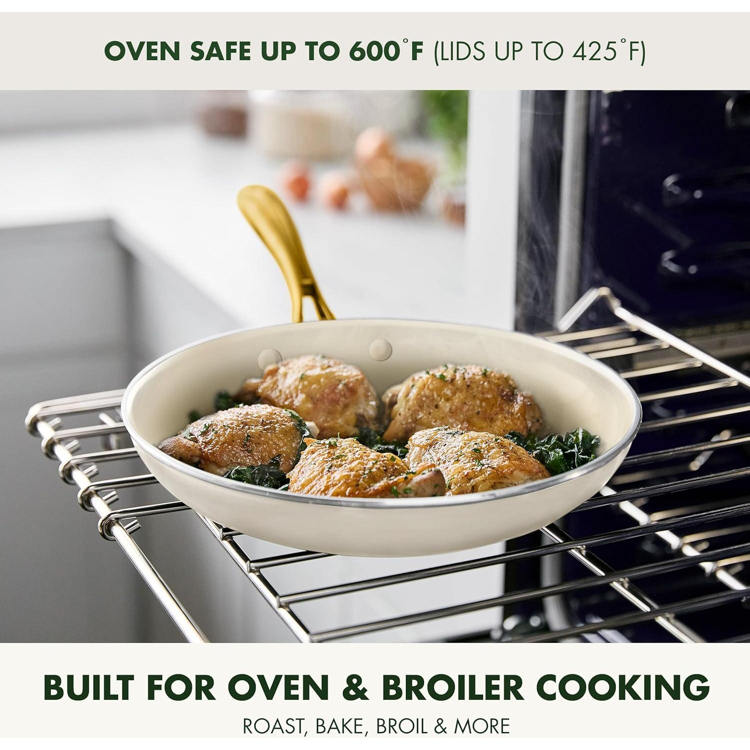 Juego de Utensilios de Cocina GreenPan Swift 12 Piezas Crema