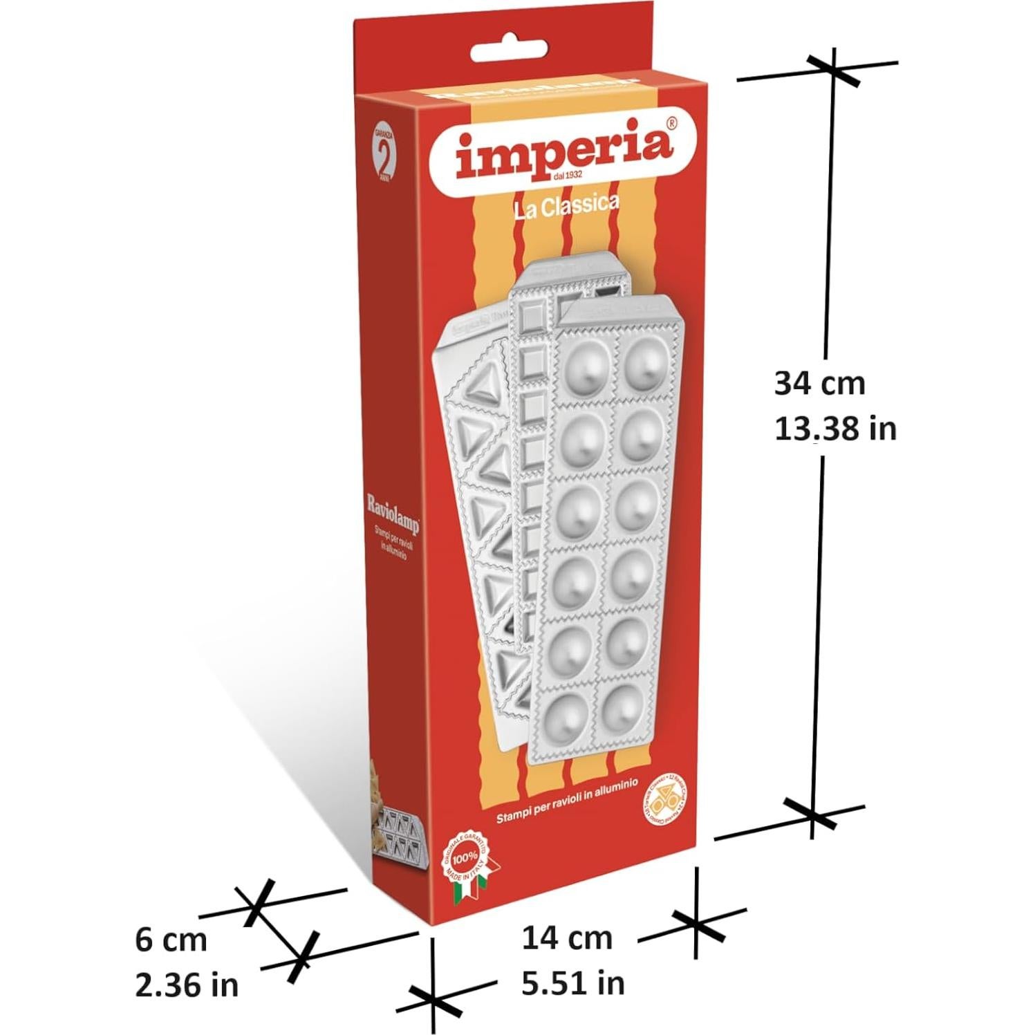 Molde para Ravioli Imperia Raviolamp Clásica 3 Formas