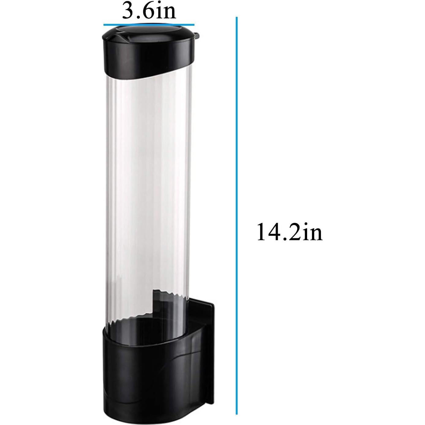 Dispensador de Tazas de Papel Tirifer Negro 50-60 Tazas